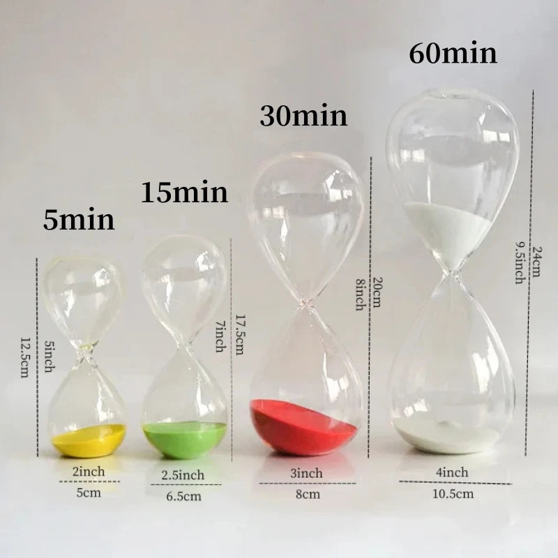 Luxe Borosilicate Glass Hourglass