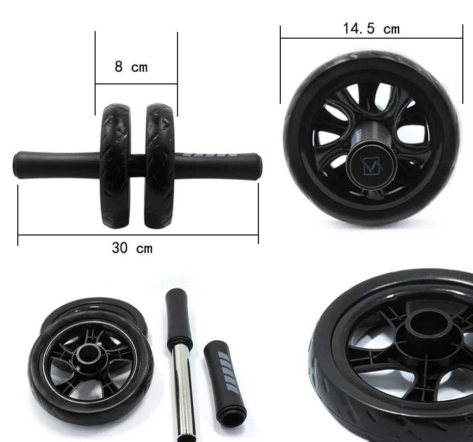 Double-Wheel Exercise Roller